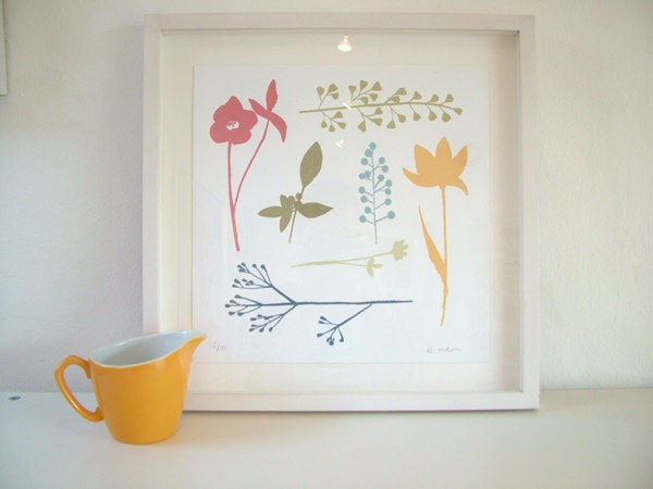 SALE Limited Edition Wild Flower Screen-Print.
