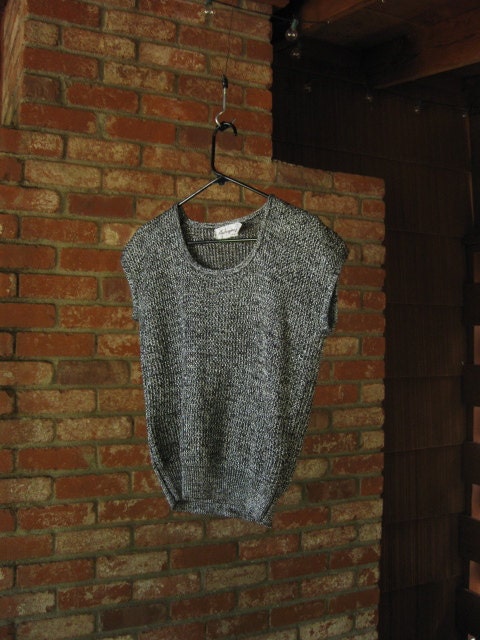 VINTAGE 80s lurex knit slouch top