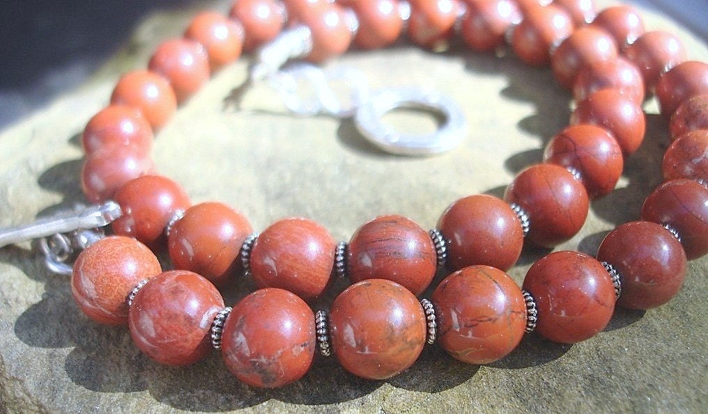 Red Jasper Earth Gemstone Necklace