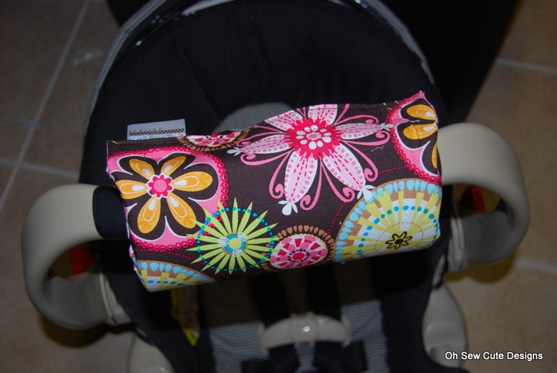 Cute Carnival Bloom and Candy Damask REVERSIBLE Car Seat Arm Pad