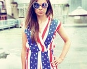 Cross your heart USA American Flag Playsuit