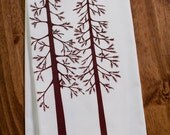 trees . organic tea towel