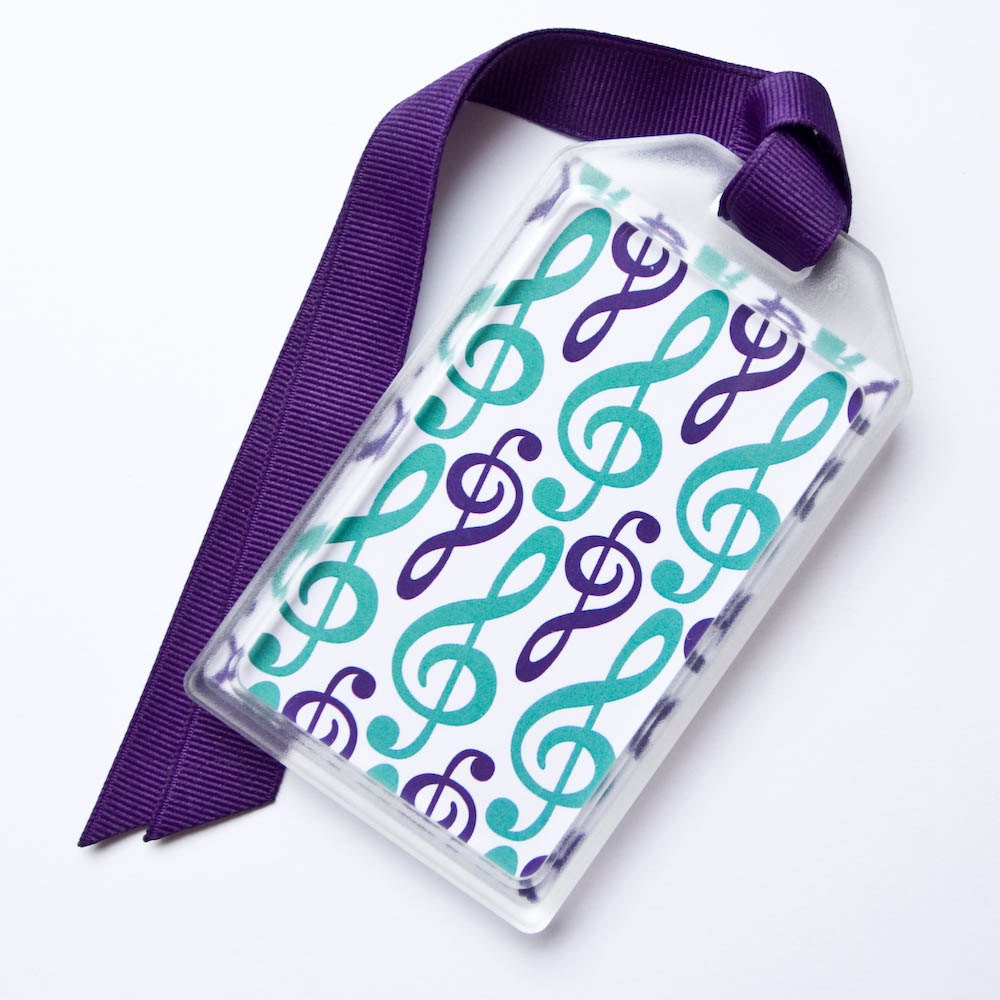 Luggage Tag or Instrument Case ID for Musicians