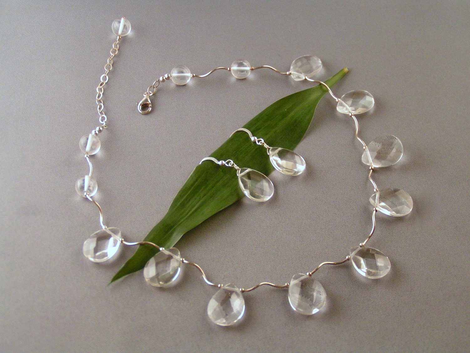 Crystal Teardrop Set