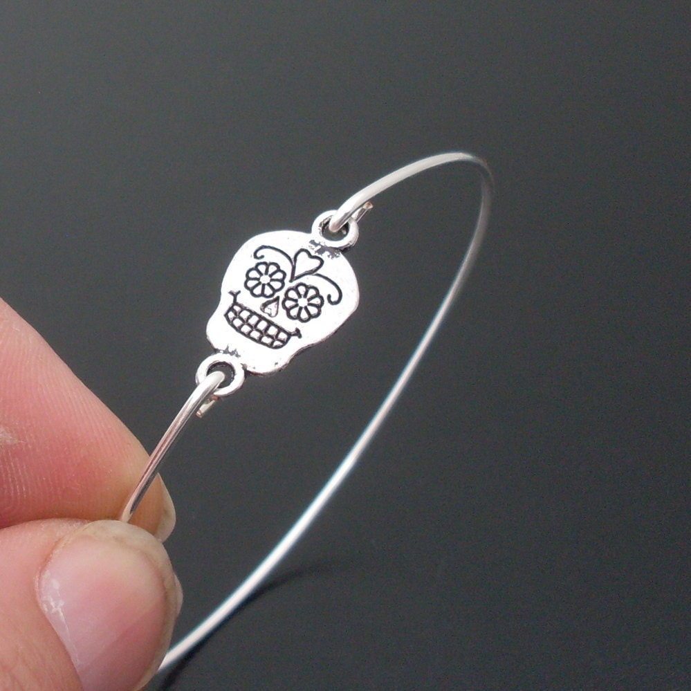 Day of the Dead Bracelet, Mexican Sugar Skull Bracelet, Calavera, Sugar Skull Jewelry, Day of the Dead Jewelry, Día de los Muertos Jewelry