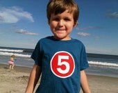 Superhero Monogram- Short Sleeve Shirt Applique- Kids