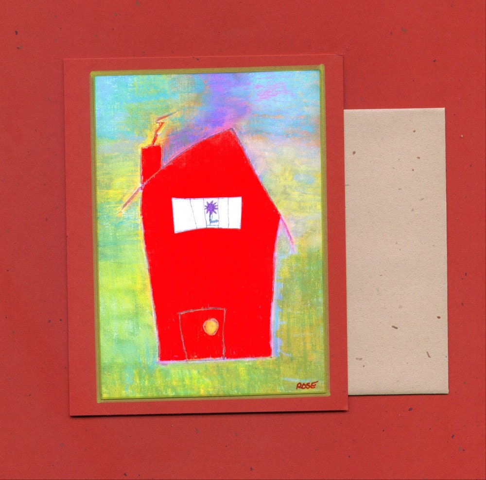 Artist with Autism Blank Note Card - Welcome Home