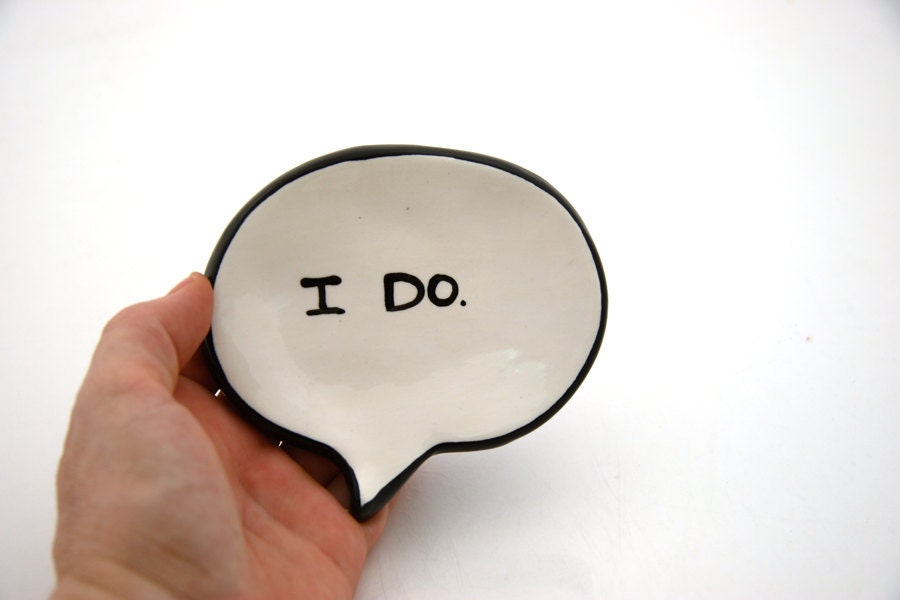 I Do Trinket Dish or Tea Bag Holder