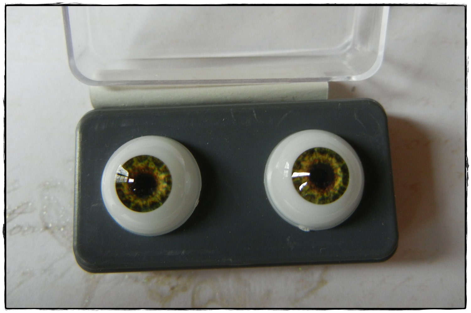 Hazel 8mm Glastic Realistic Human Doll Eyes for Plush puppets and doll making