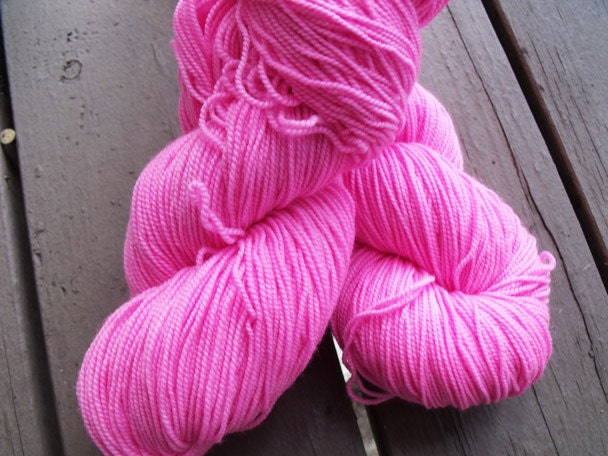 2-ply SW Merino/Nylon Sock Yarn in Pink Panther