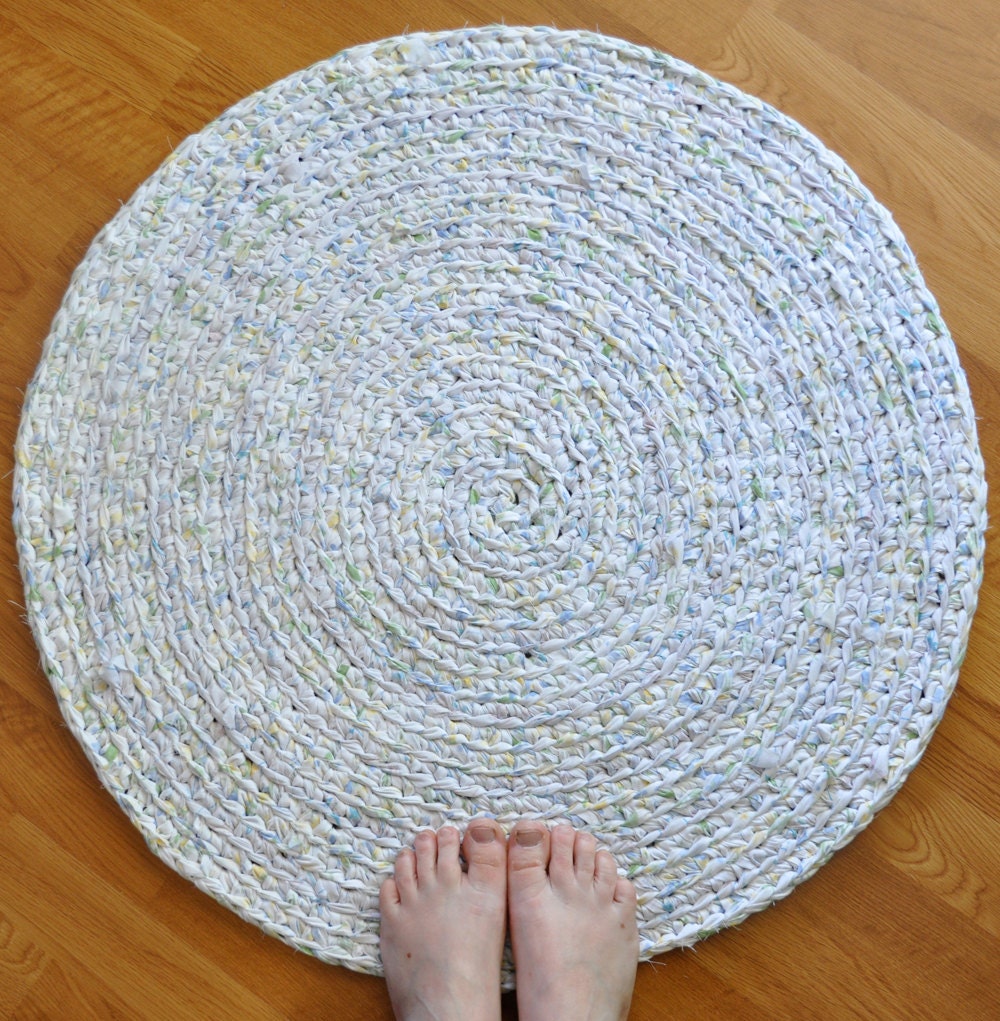 Area Rug - Blue and Yellow Flecks