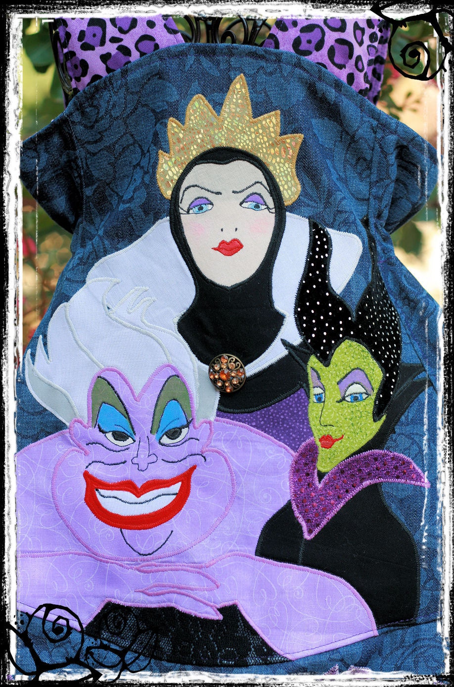 FairyTale Villains Applique Feliz Dress Custom