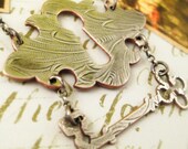 Under Lock and Key Necklace By Roia O'Brien - Upcycled Antique Metal - Gothic Inspired