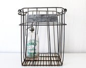 Vintage Metal Wire Farm Basket
