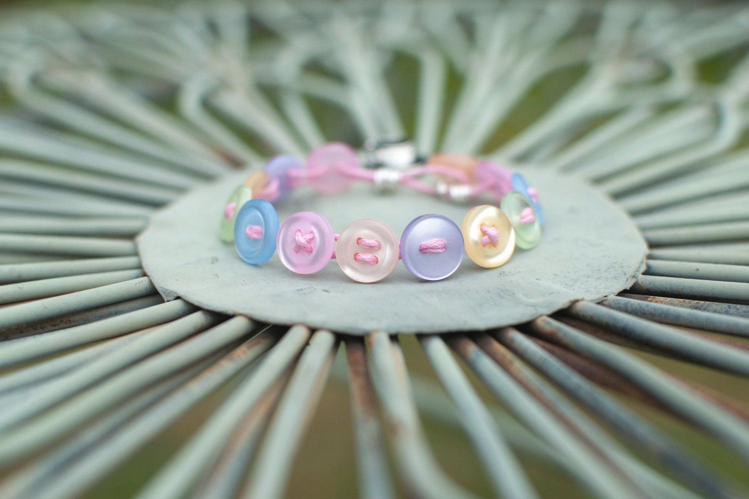 Pastel Button Bracelet