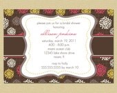 Fall Floral Colors Bridal Shower Invitation Il_170x135