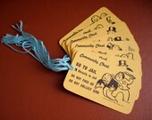Monopoly Community Chest - Recycled Gift Tags