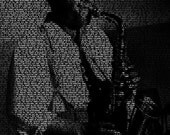 Charlie "Bird" Parker - 11x14 Typographical Portrait Fine Art Print