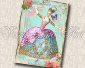 Marie Antoinette - Digital Collage. 0299
