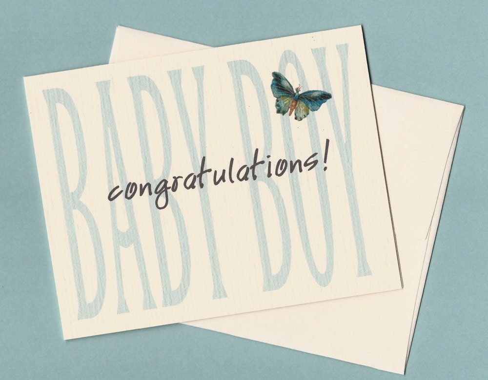 Baby Boy Congratulations Card