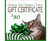 80-US-Dollar Gift Certificate to Groovy Gal Designs Online Shop