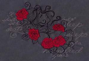 Sleeping Beauty embroidered CHILDS Tee shirt