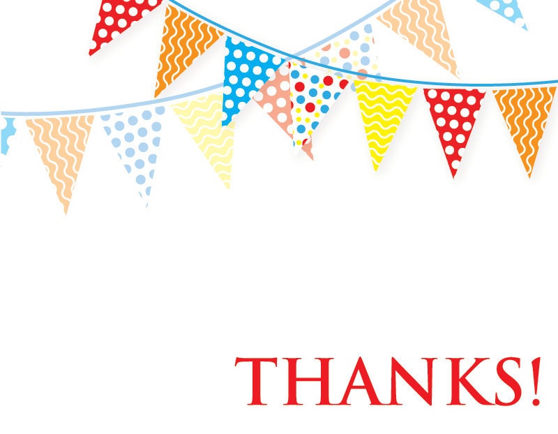 Birthday Party Thank You Card