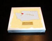 Personalized Wedding Canvas State Map