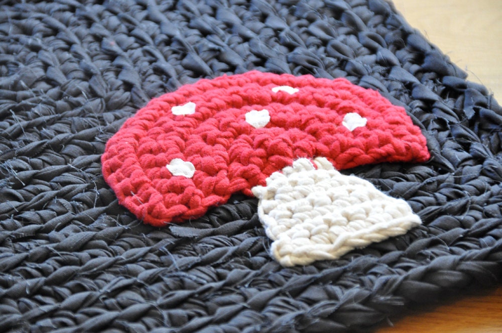 Mushroom Rag Rug