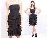 Strapless Silk Chiffon Dress (sale)