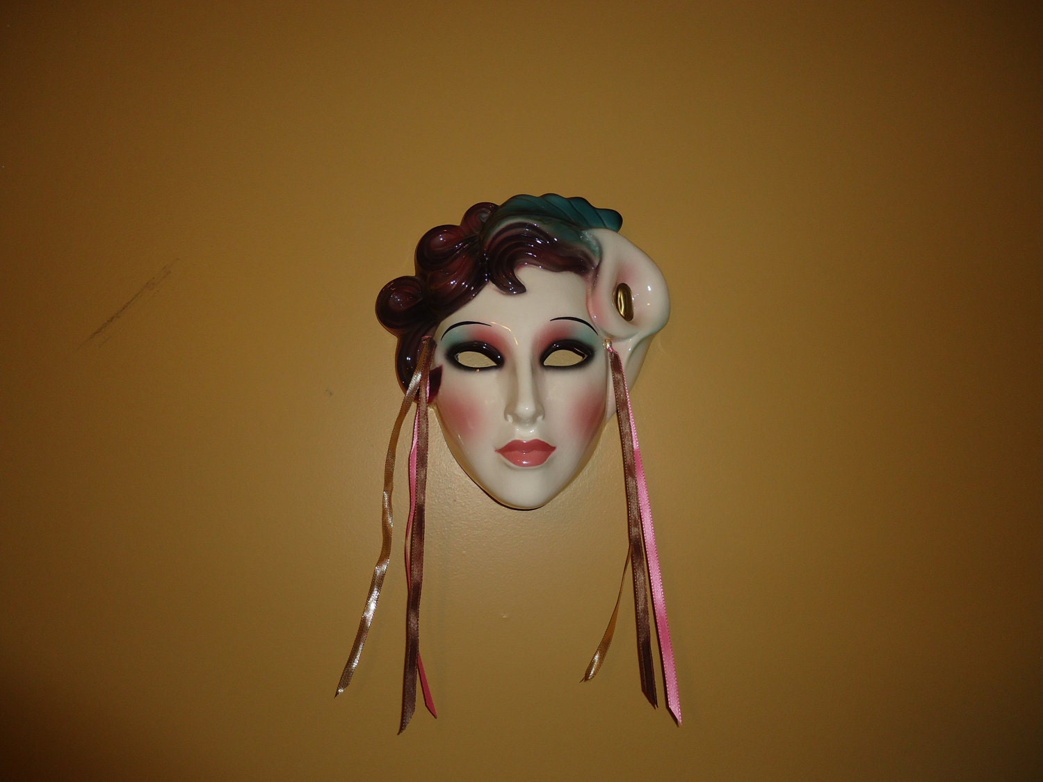 Clay Art USA Wall Mask made in SF in 1989