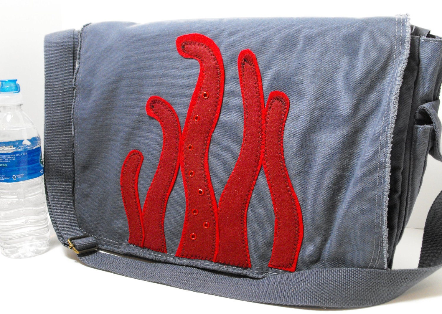 Twizzler Tentacles Messenger Bag - Large Cross Body Style for School, College, Travel, Vacation, Book, Laptop