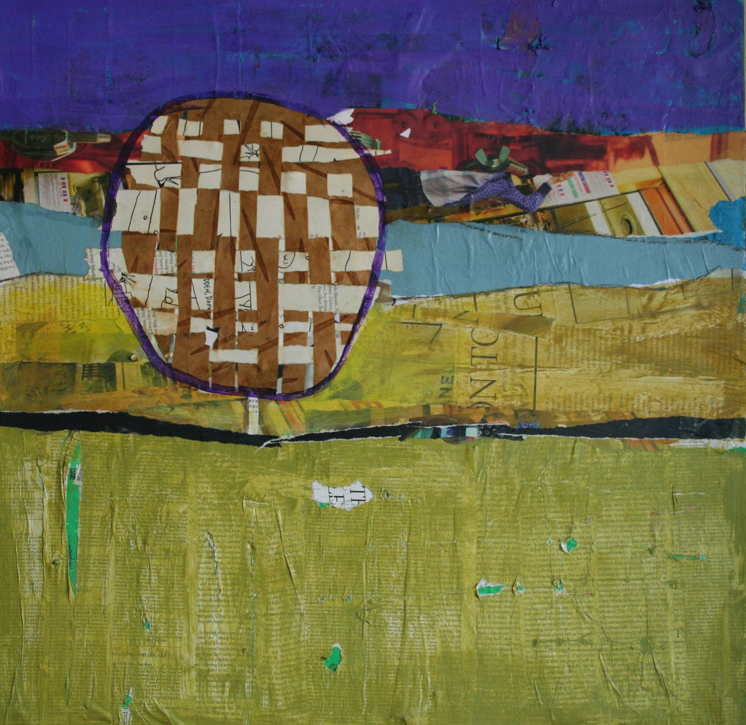Original Mixed Media Painting - Moss 24"x24"