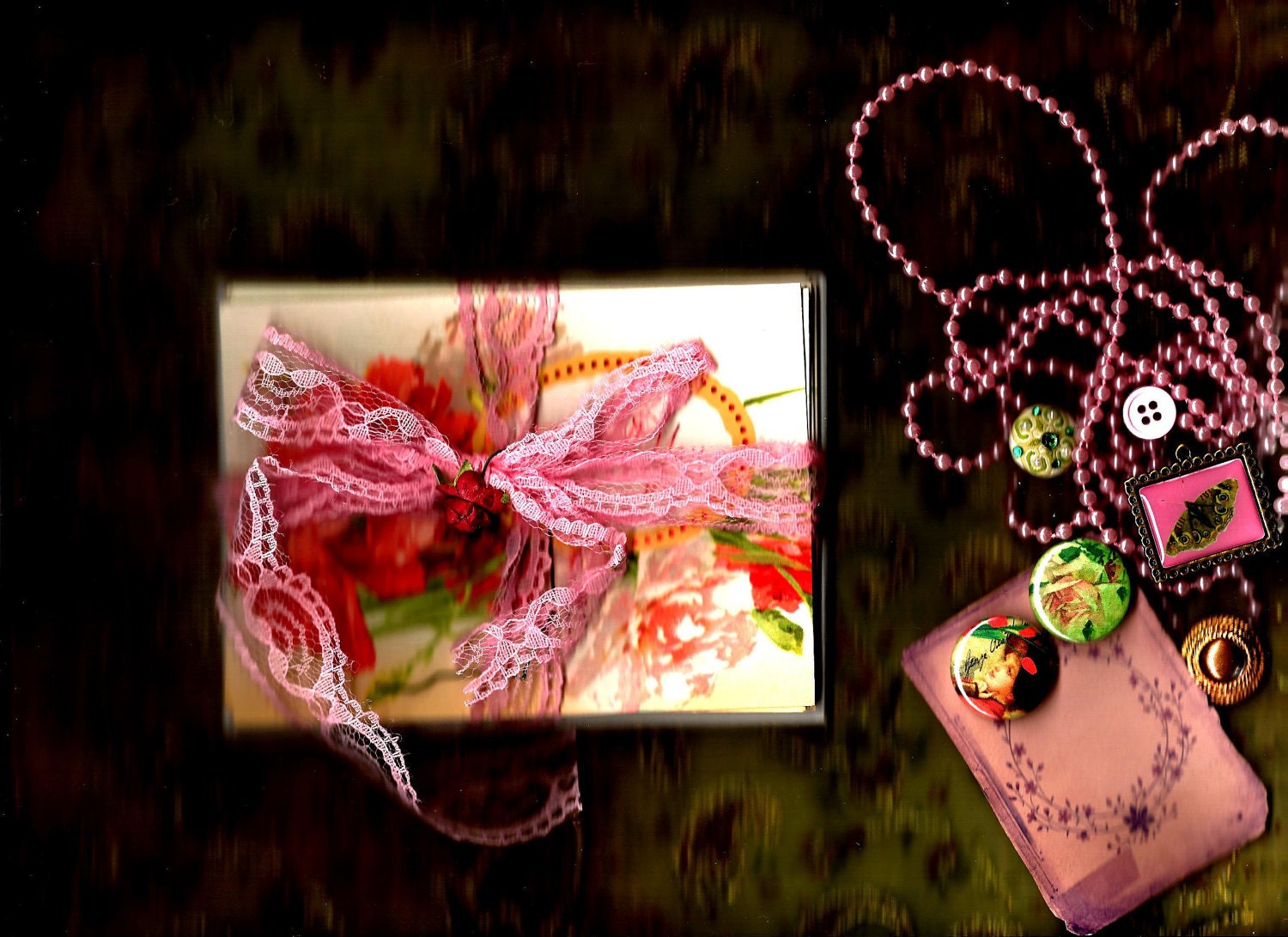 Notecards   With  Pink  Roses