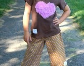 Sweetie Pie Design - Godiva Ruffle Pants Size 3t - Ready to Ship