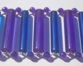 Blue & Purple  Vintage Lucite Bracelet