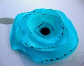 Light Blue Flower Hair Clip