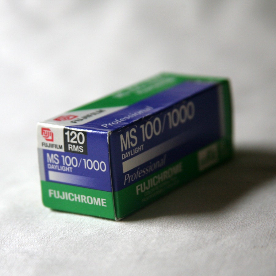 1 Roll of Fujichrome MS 100/1000 120 Slide Film (Expired)