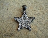 Black Star Rhinestone Pendant