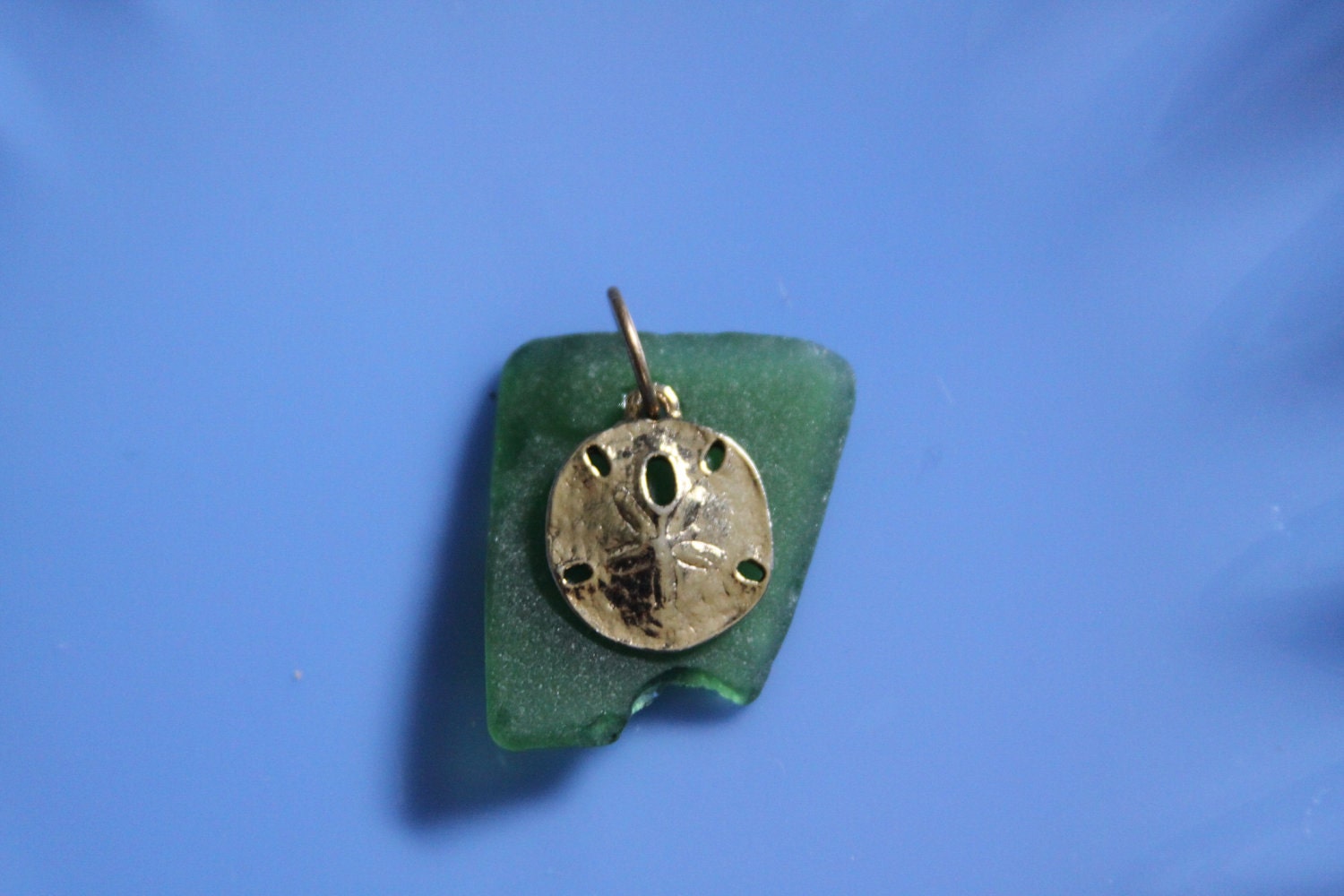 Sea Money Green Sea Glass Necklace