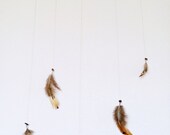 Feather Mobile. Natural Decor.