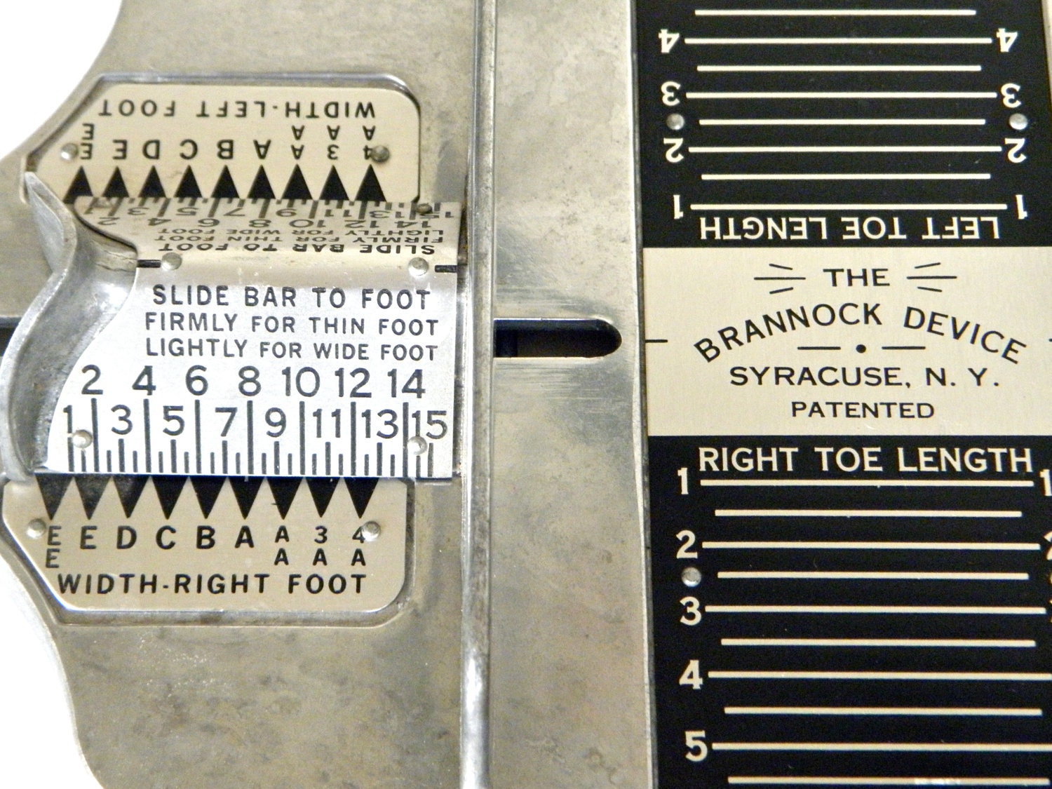 Vintage Industrial Look Shoe Sizer