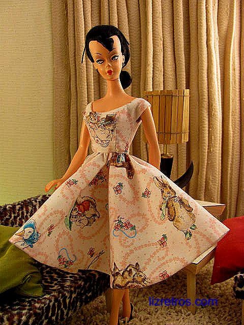 Beatrix Potter  Dress for Barbie and Pals by RETROS and FREE Shipping in US