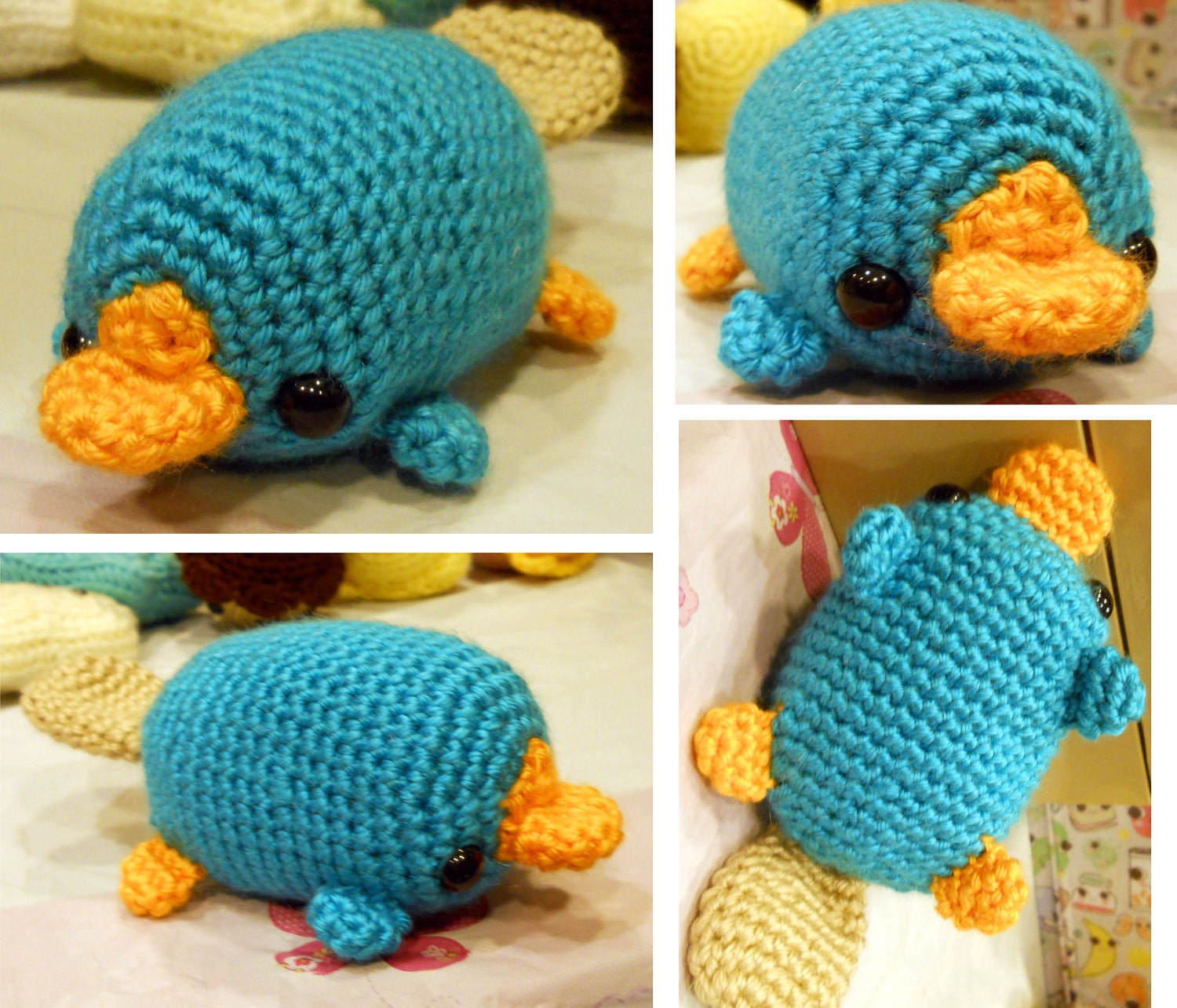 Perry the Platypus - Made to Order - Crocheted Plushie
