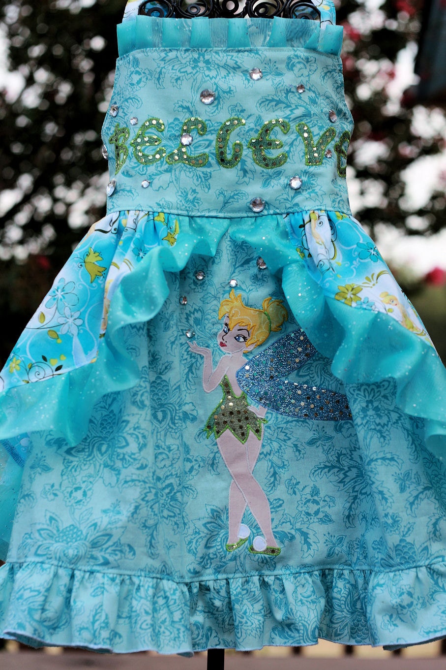 Tinkerbell & Vidia Custom Dress Sugar3 Boutique 2 thru girls 10