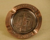 Twin Towers Souvenir  New York City Ashtray