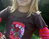 Sweetie Pie Design - Size 7/8  Merritt Lantern Long Sleeve T - Ready to Ship
