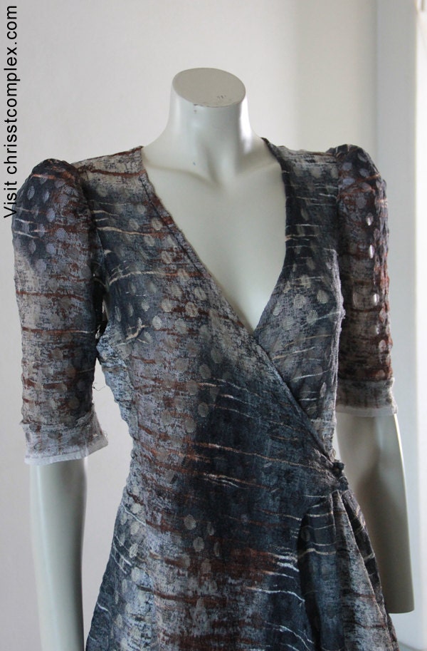 Wrap Dress Spots Summer Dress - Chrisst X Dress. Special Online Price.