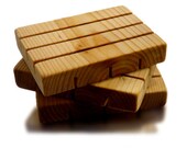 Natural Wooden Soap Dish - Slotted