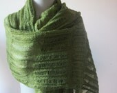 Green Beautiful Shawl RECTANGLE Forest Knitting Cool Shawl For Her Spring Fashion